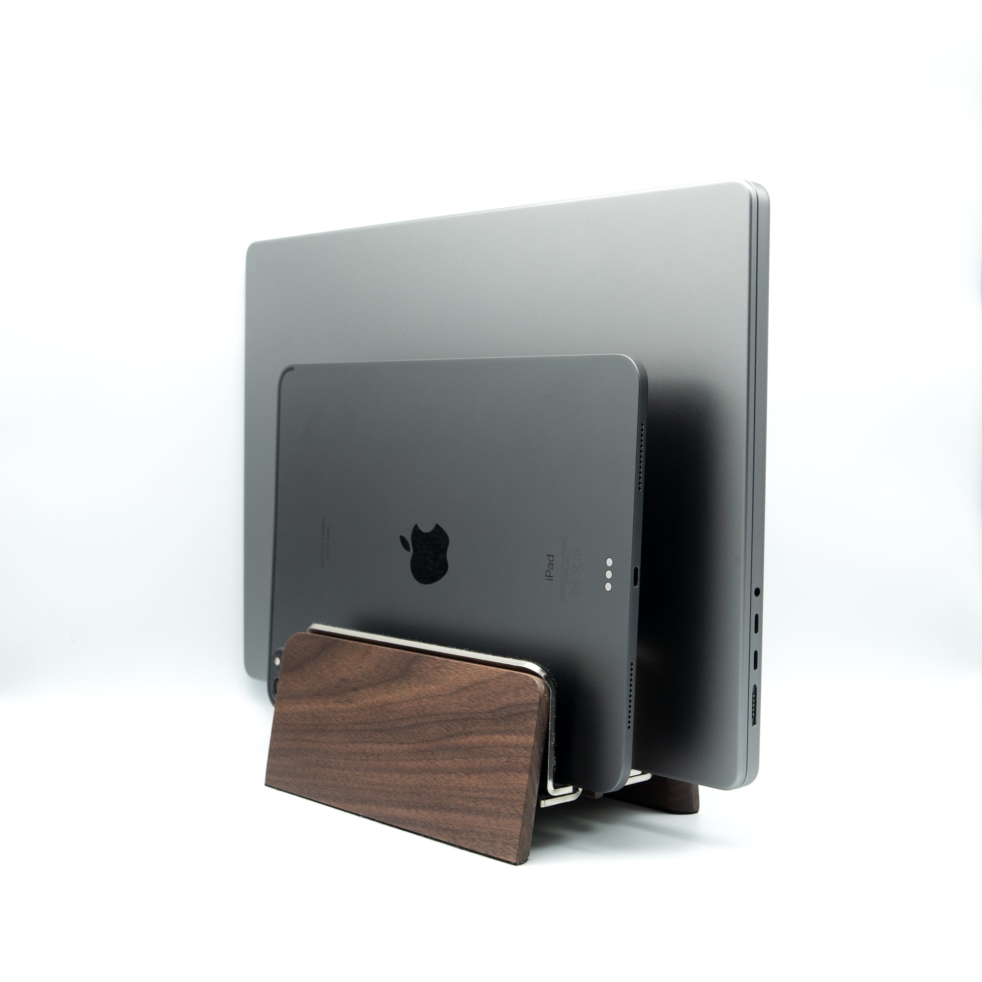 Vertical Laptop Stand | Walnut